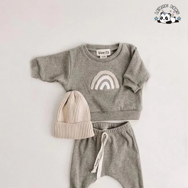 LEZONKIDS - Wholesale Sweatshirt 3 Piece Toddler Boys Winter Clothing Sets with Hat for 3 to 6T Kids
